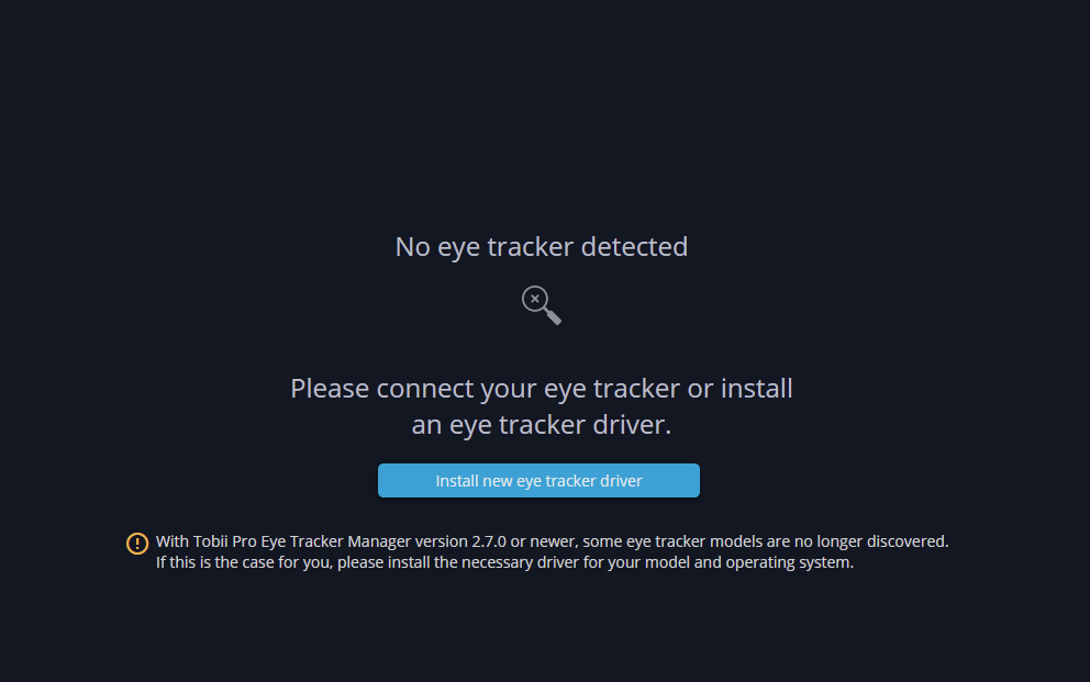 How to set up a hardware-based eye tracker with Tobii Sticky